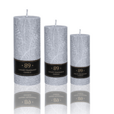 "Aromatic 89" Duftkerze Midi Rund Hellgrau