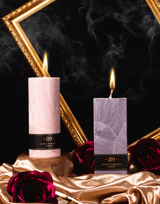 "Aromatic 89" Duftkerze Maxi Eckig Puderrosa
