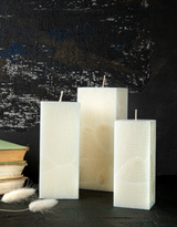 "Aromatic 89" Duftkerze Maxi Eckig Offwhite